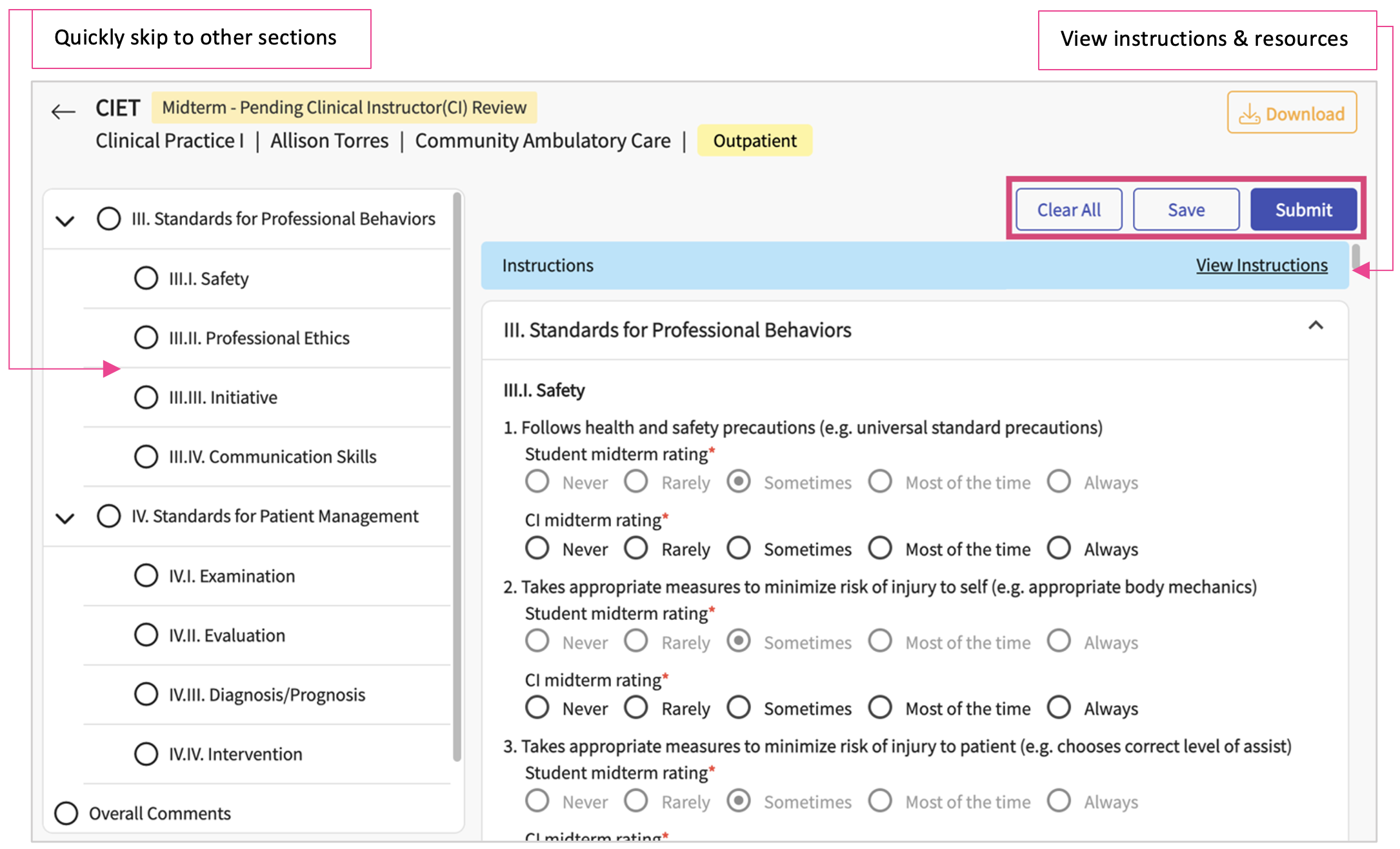 Completing the CIET & Training for CIs – Exxat